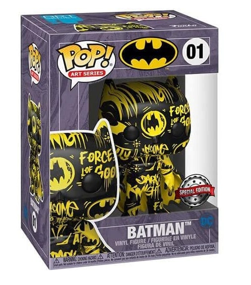 🖤🎨 Funko Pop! Art Series N°01 – Batman Black & Yellow (Batman noir & jaune) – DC 🎨🖤