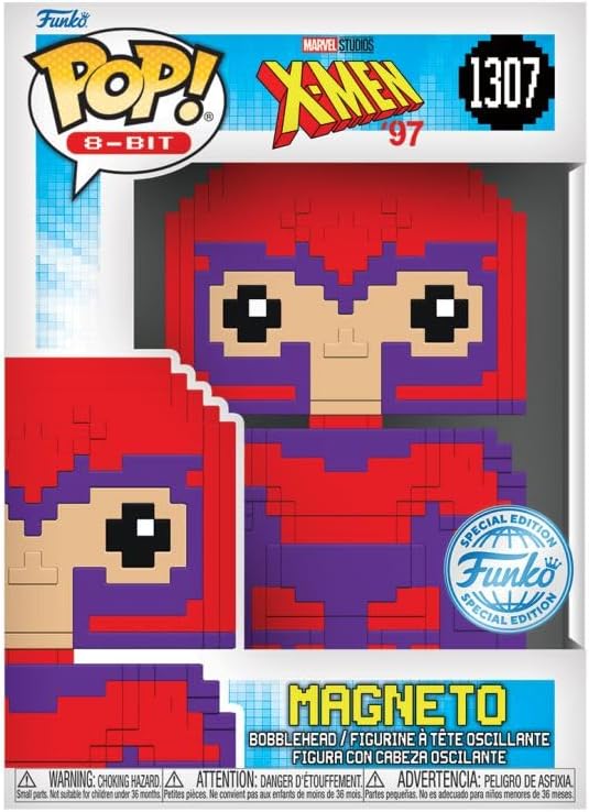🧲🎮 Funko Pop! 8-Bit N°1307 – Magneto – Special Edition – X-Men ’97 – Marvel 🎮🧲