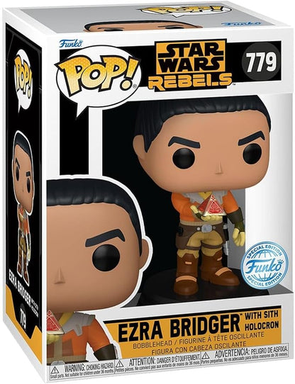🔺✨ Funko Pop! N°779 – Ezra Bridger with Sith Holocron – Special Edition – Star Wars Rebels ✨🔺