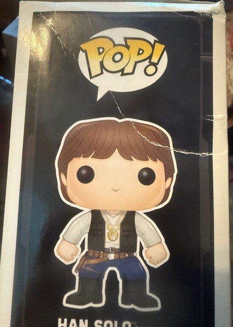 🌌🏅 Funko Pop! N°91 – Han Solo Ceremony (Han Solo en tenue de cérémonie) – 2016 Galactic Convention Exclusive – Star Wars: Episode IV – A New Hope (Star Wars : Épisode IV – Un nouvel espoir) 🏅🌌 PRODUIT RESCAPÉ
