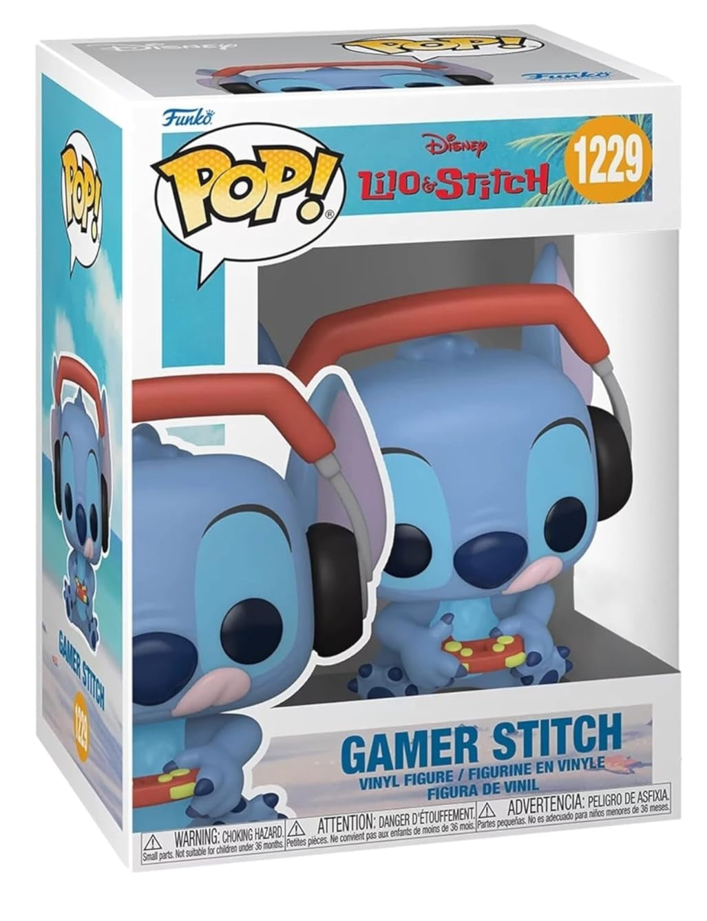 🎮💙 Funko Pop! N°1229 – Gamer Stitch – Lilo & Stitch 💙🎮