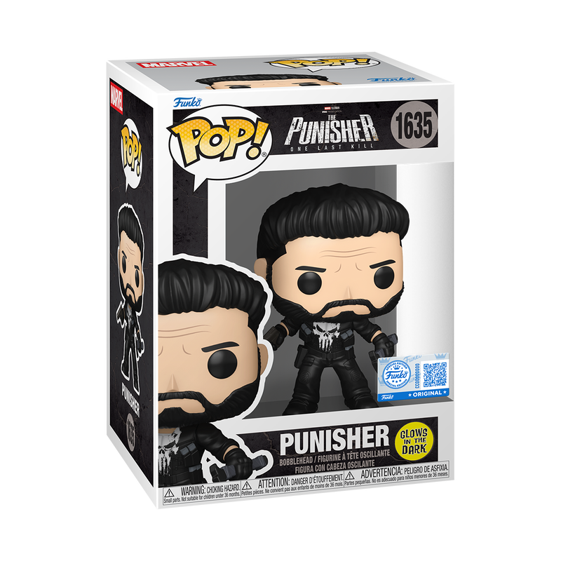 💀🔫 Funko Pop! N°1635 – Punisher (One Last Kill) – Glow in the Dark – Marvel Studios’ The Punisher: One Last Kill 🔫💀
