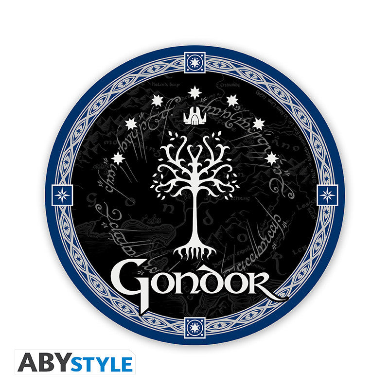 🌳👑 Le Seigneur des Anneaux – Gondor – Dessous de verre en céramique – 10 cm 👑🌳