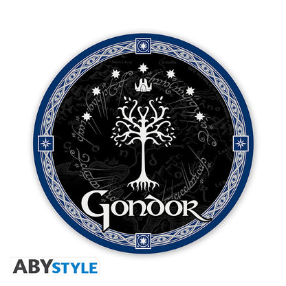 🌳👑 Le Seigneur des Anneaux – Gondor – Dessous de verre en céramique – 10 cm 👑🌳