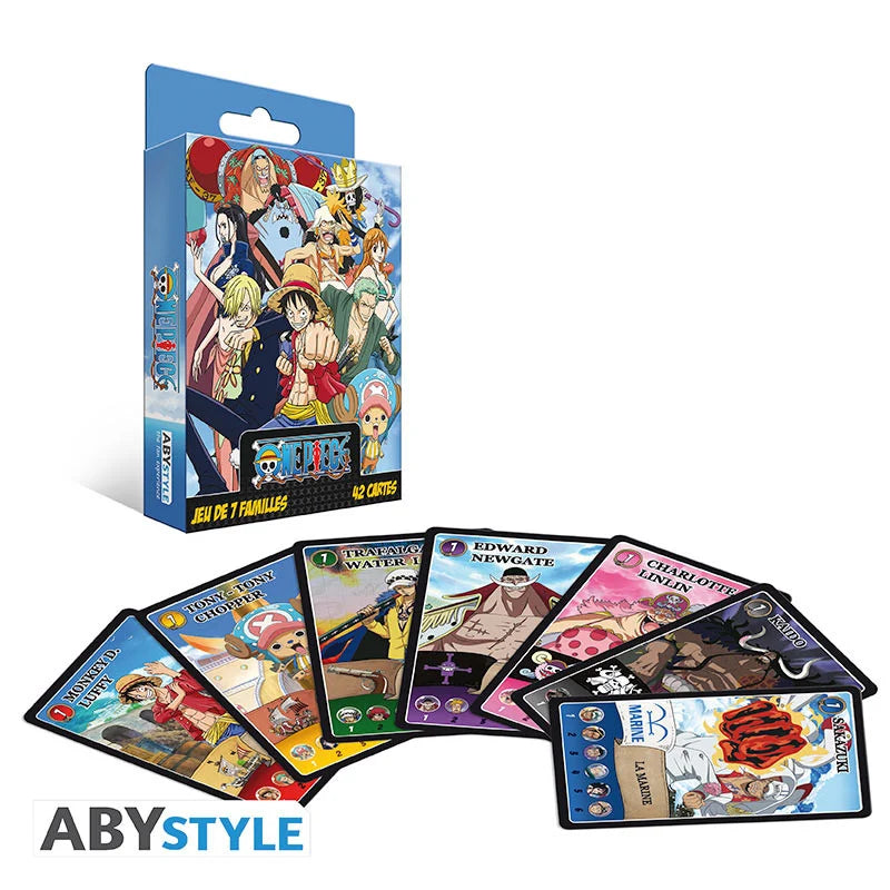 🏴‍☠️🃏 One Piece – Jeu de 7 familles – 42 cartes 🃏🏴‍☠️