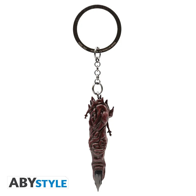 Porte-clés Jujutsu Kaisen 3D représentant un doigt de Sukuna, 6 cm, licence officielle ABYstyle. Accessoire détaillé inspiré des reliques maudites de l’anime.