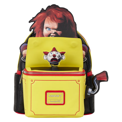 🔪🎒 Mini Sac à Dos Loungefly – Chucky – Jack In The Box – 22,8 x 26,6 x 11,4 cm 🩸🤡