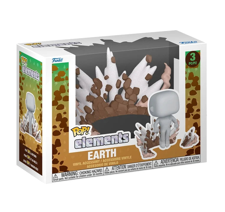 🪨🌍 Funko Pop! Elements – Earth – Diorama Accessory (3 PCS) 🌍🪨