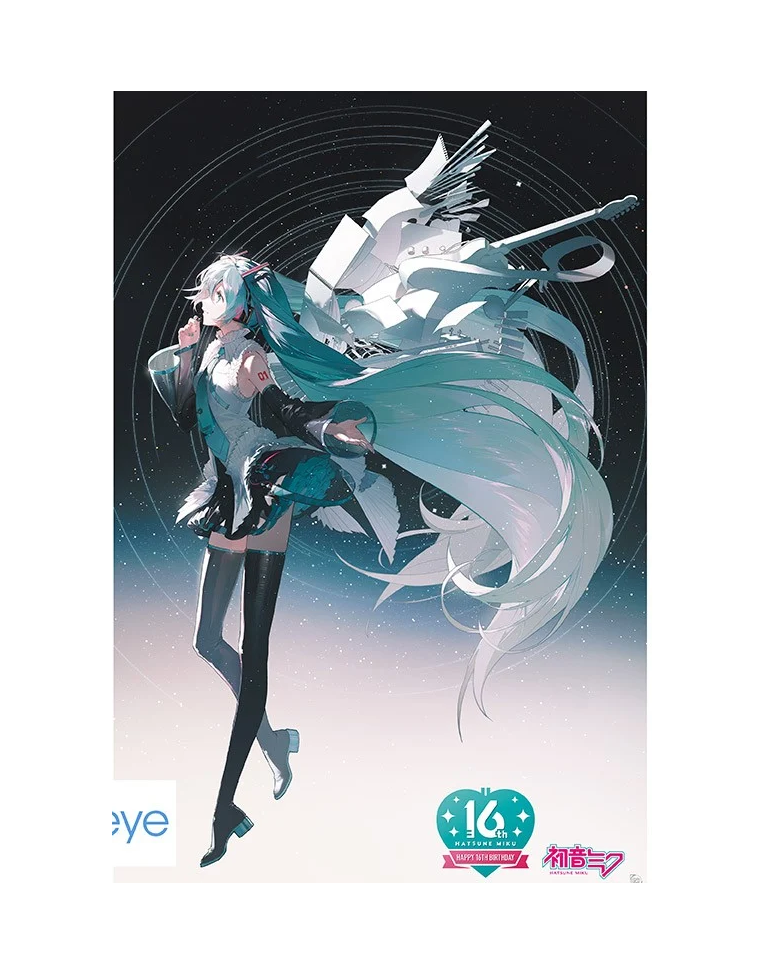 🎤✨ Hatsune Miku – Happy 16th Birthday – Poster 91,5 x 61 cm ✨🎤