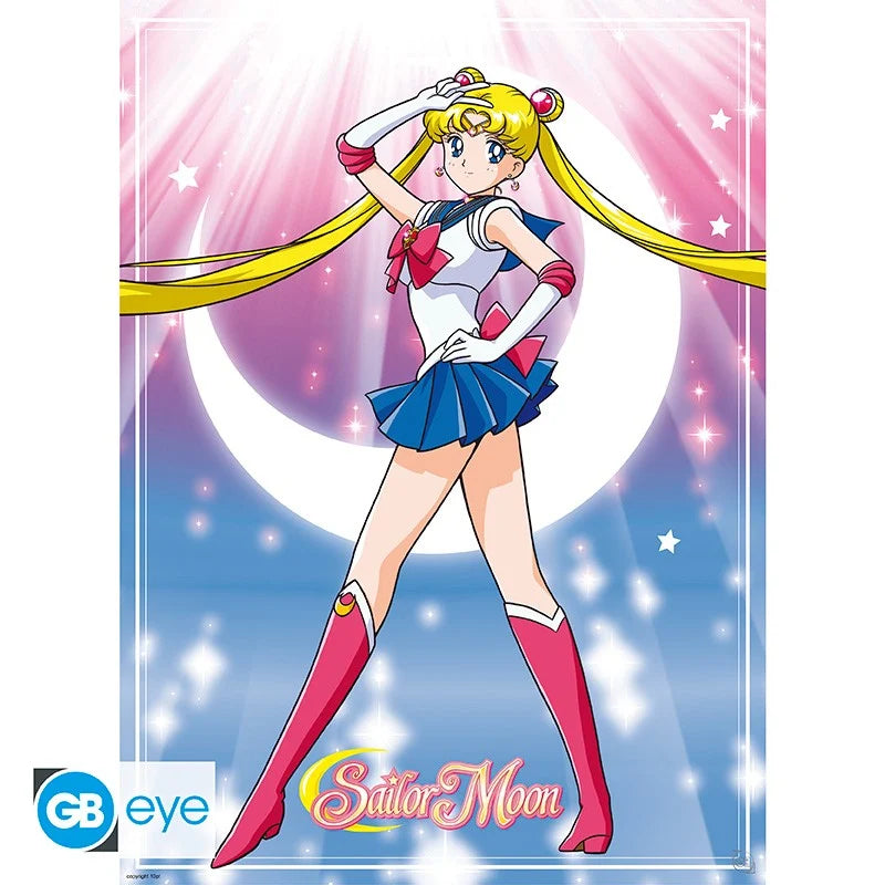 🌙🐱 Sailor Moon – Sailor Moon & Chats – Set de 2 posters 52 x 38 cm 🐱🌙
