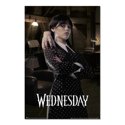 🖤🕷️ Mercredi – La Chose & Mercredi – Poster 61 x 91 cm 🖐️🌑