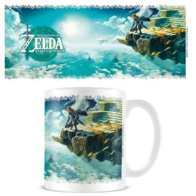 Mug Zelda Tears of the Kingdom – Ciel d’Hyrule – 315 ml – Officiel. Mug en céramique avec imprimé haute qualité représentant Link contemplant les cieux d’Hyrule. Un must-have pour les fans de Zelda et Nintendo.