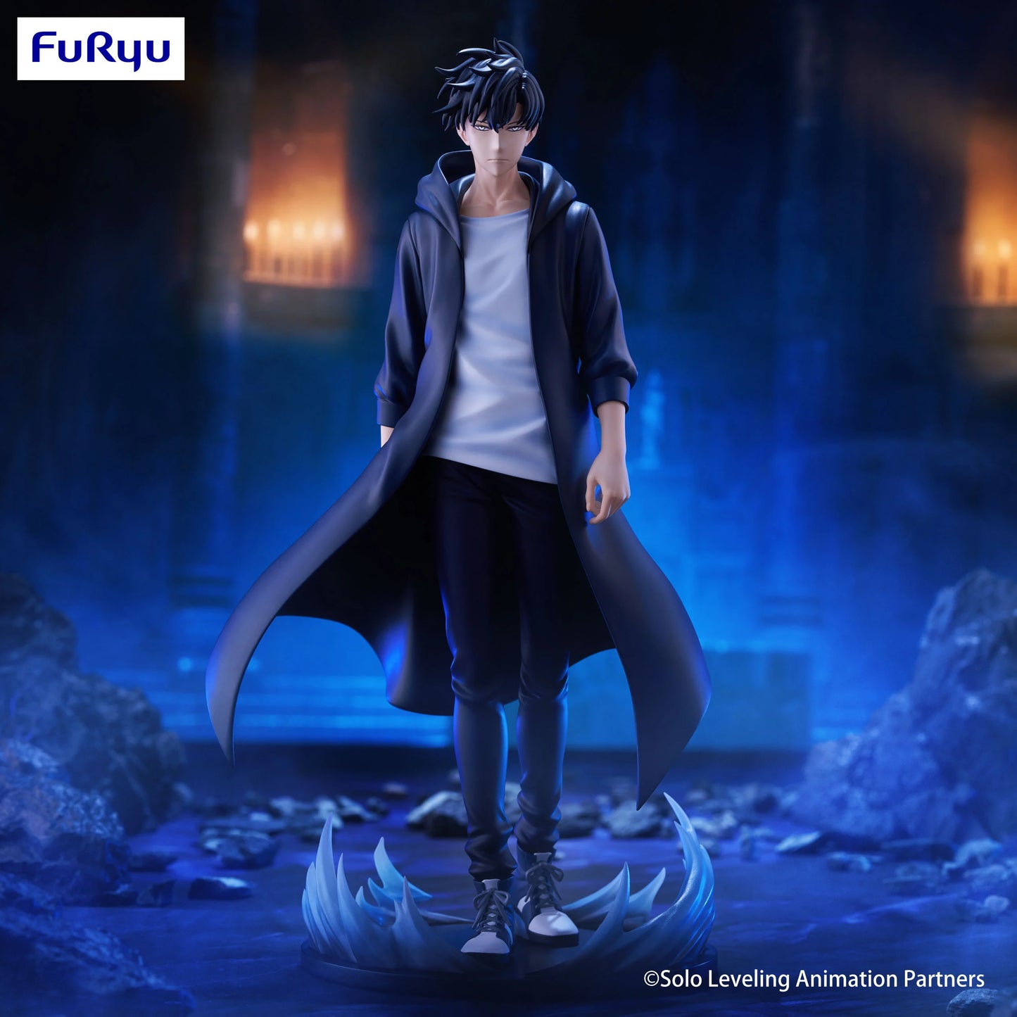 ⚔️🖤 Figurine Sung Jinwoo – Trio-Try-iT – Solo Leveling – 24 cm 🖤⚔️