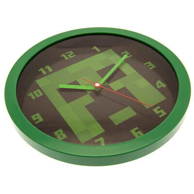 ⏰🟩 Horloge Murale Creeper – Minecraft – 25 cm 🎮💥