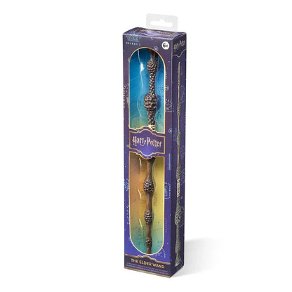 Baguette Harry Potter – Baguette de Sureau – 30 cm – Officielle. Réplique en PVC fidèle au design original de la plus puissante baguette, présentée en boîte vitrine. Un must-have pour les fans de la saga.