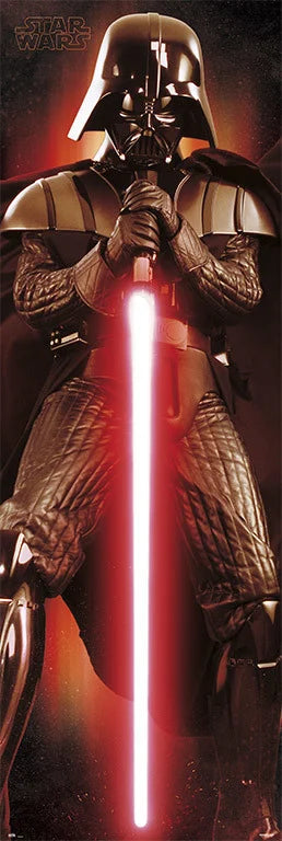 🟥⚫ Star Wars – Darth Vader – Côté obscur – Poster de porte 53 x 158 cm ⚫🟥