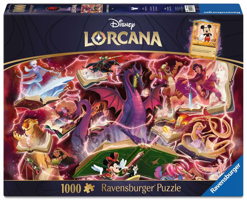 🧩✨ Puzzle Collector – Disney Lorcana Rubis – 1000 pièces + Carte Promo Exclusive (EN) – 70 x 50 cm ✨🧩