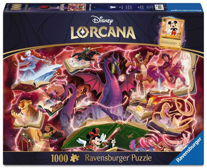 🧩✨ Puzzle Collector – Disney Lorcana Rubis – 1000 pièces + Carte Promo Exclusive (EN) – 70 x 50 cm ✨🧩