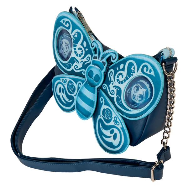 🦋💀 Sac à Bandoulière Loungefly – Les Noces Funèbres : Papillon Lenticulaire 💀🦋