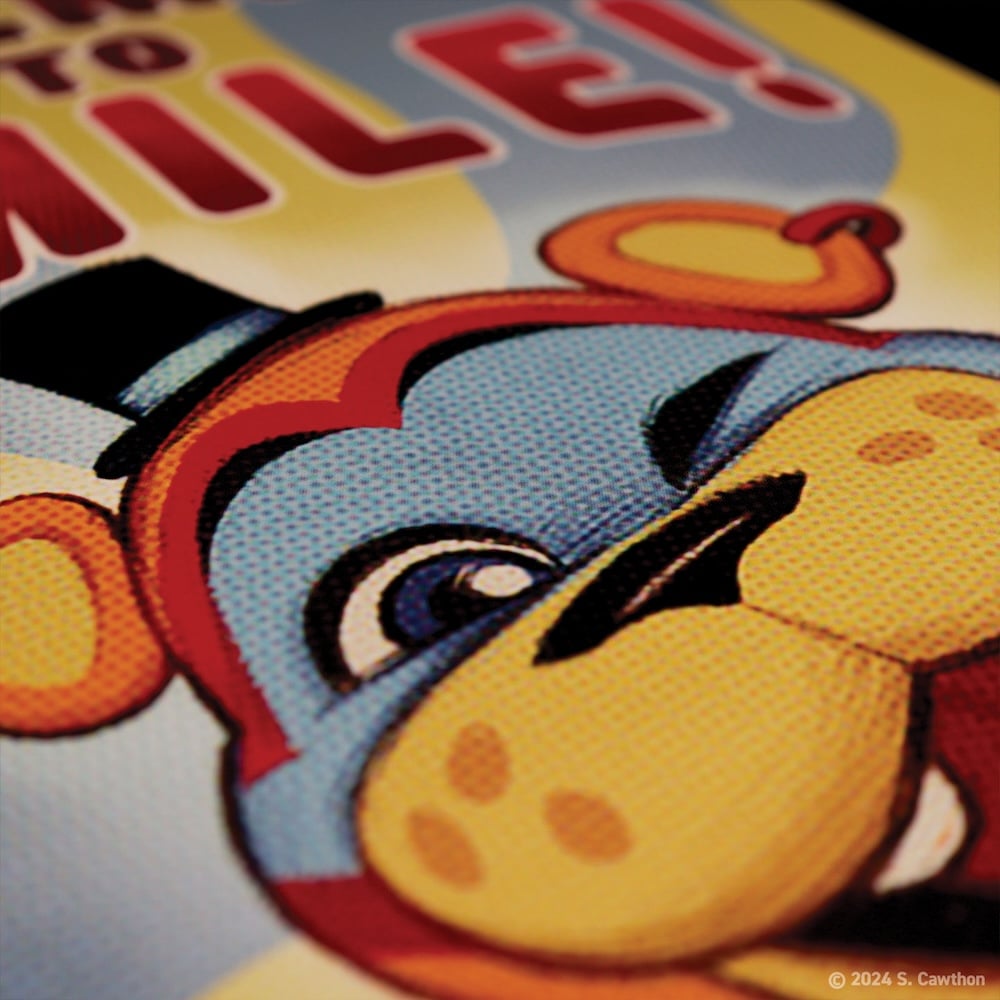 🎪👀 Five Nights at Freddy’s – Panneau Métal Fazbear “Remember to Smile” – 30 x 20 cm 👀🎪