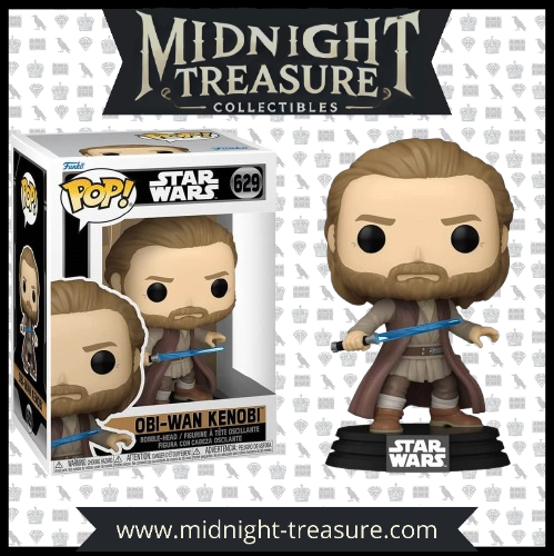 🔵 Funko Pop! Obi-Wan Kenobi (629) – Star Wars ⚔️✨