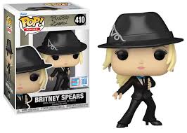 "Funko Pop! Britney Spears (410) – Me Against The Music. Figurine exclusive avec sticker Fall Convention NYCC 2024 – Limited Edition, représentant Britney dans sa tenue iconique du clip, avec un chapeau noir et une pose charismatique. Édition rare pour les fans de musique pop et les collectionneurs de Funko."