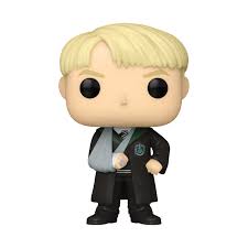 "Funko Pop! Draco Malfoy (168) – Édition exclusive Wizarding World de l’univers Harry Potter. Figurine en vinyle représentant Draco Malfoy en uniforme de Serpentard, avec sa baguette magique. Un incontournable pour les fans et les collectionneurs."