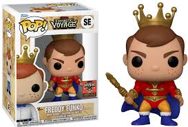 "Funko Pop! Freddy Funko as King Randor – Édition limitée Funtastic Voyage 2024, 2000 PCS Exclusive Edition. Figurine en vinyle représentant Freddy Funko sous les traits du roi Randor, avec une armure rouge et or, une cape et une couronne dorée. Un must-have pour les collectionneurs de Funko et de Masters of the Universe."