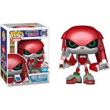 "Funko Pop! Metal Knuckles (1015) – Sonic the Hedgehog. Figurine exclusive avec sticker Fall Convention NYCC 2024 – Toy Tokyo Limited Edition, représentant Metal Knuckles dans un design métallique impressionnant. Édition limitée idéale pour les collectionneurs de Funko Pop!"