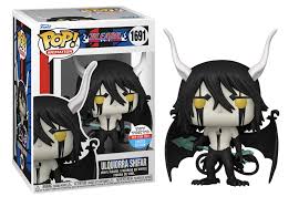 "Funko Pop! Bleach – Ulquiorra Shifar (1691). Édition limitée New York Comic Con 2024, représentant Ulquiorra en forme Segunda Etapa avec ses cornes blanches et ses ailes noires imposantes. Un must-have pour les fans de Bleach et des Arrancars !"

