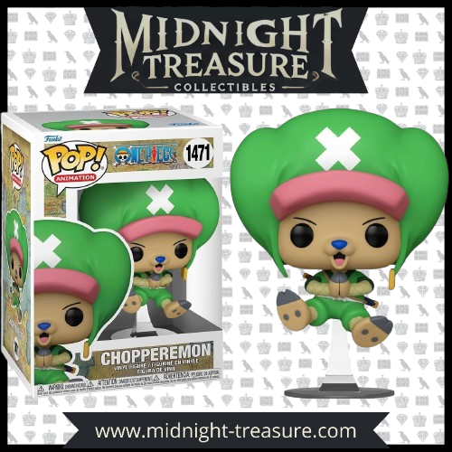 Image de la Funko Pop! One Piece 1471 Chopperemon – Édition spéciale représentant Tony Tony Chopper dans sa tenue de samouraï inspirée de l’arc Wano.