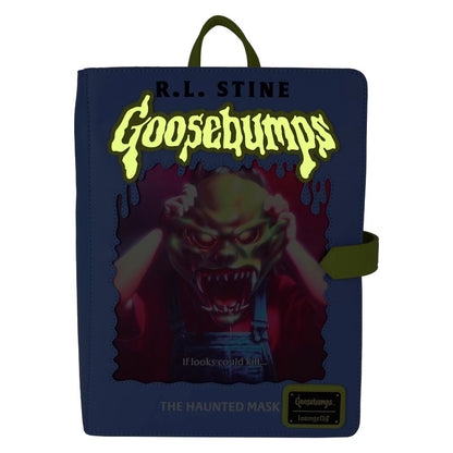 🎃📚 Lot Loungefly – Goosebumps / Chair de Poule – Portefeuille + Sac à Main + Mini Sac à Dos – Édition Collector Glow in the Dark 👻👜🎒