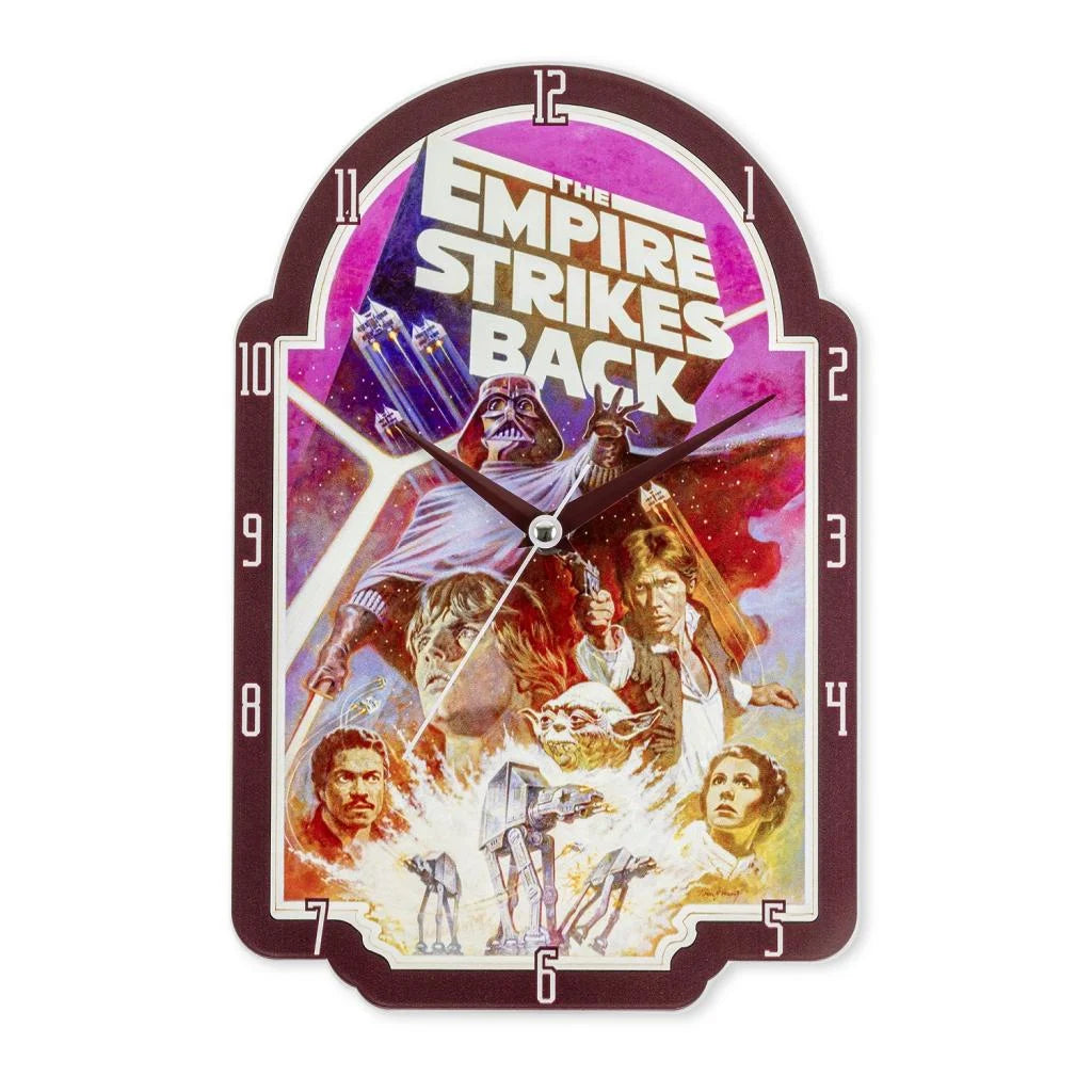 🕒🌌 Horloge Murale Métal – Star Wars – L'Empire Contre-Attaque 🌌🕒