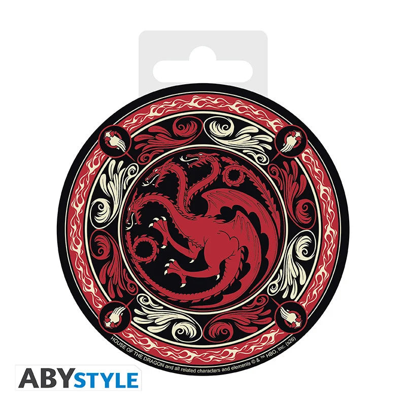 🐉🔥 House of the Dragon – Dessous de verre Targaryen – 10 cm 🔥🐉
