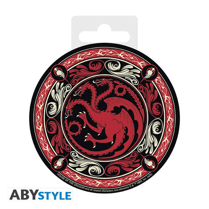 🐉🔥 House of the Dragon – Dessous de verre Targaryen – 10 cm 🔥🐉