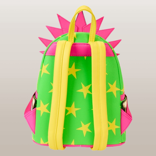 "Sac à Dos Loungefly – Killer Klowns – Modèle Spikey – Design Coloré et Original. Un sac à dos unique aux couleurs vives avec la tête iconique de Spikey, parfait pour les fans du film culte 'Killer Klowns from Outer Space' !"

