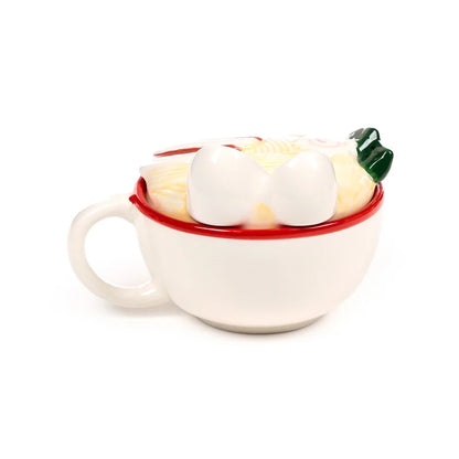🍜😊 Kawaii – Nori le Ramen – Mug 3D avec couvercle – 250 ml 😊🍜