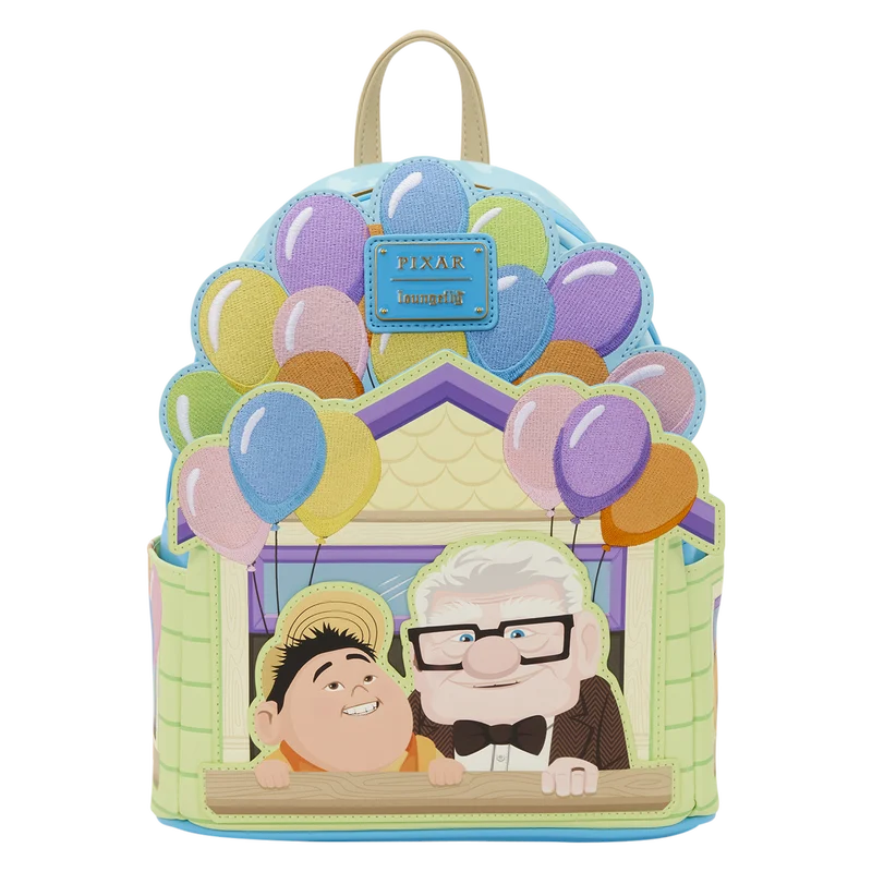 🎈🎒 Là-Haut – Carl & Russell – Mini sac à dos Loungefly – Maison aux ballons 🎒🎈