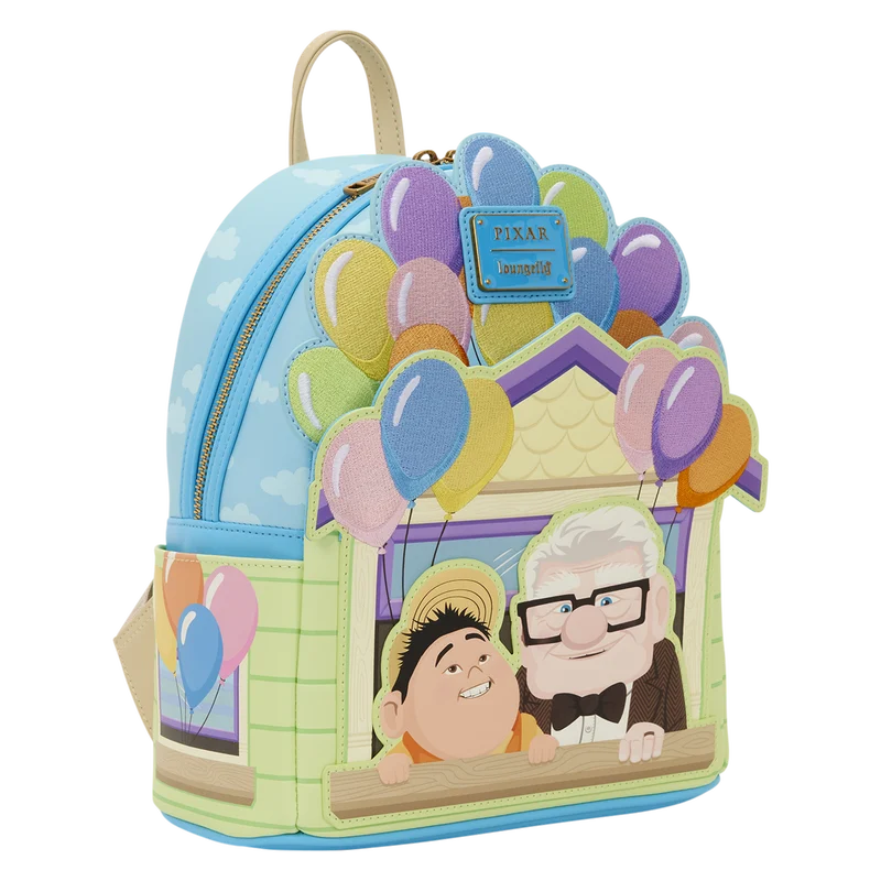 🎈🎒 Là-Haut – Carl & Russell – Mini sac à dos Loungefly – Maison aux ballons 🎒🎈
