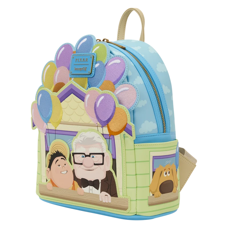 🎈🎒 Là-Haut – Carl & Russell – Mini sac à dos Loungefly – Maison aux ballons 🎒🎈