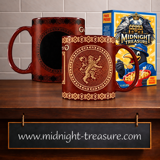 Mug thermoréactif Game of Thrones Lannister avant et après changement de température