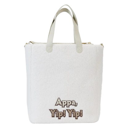 Sac cabas Loungefly – Avatar: Le Dernier Maître de l’Air – Appa Cosplay – 38 x 30 x 15 cm. Design peluche Appa avec broderies, cornes 3D et doublure exclusive. Un sac doux et spacieux pour les fans de la série.

