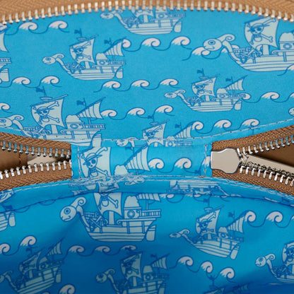 Sac crossbody Loungefly – One Piece – Vogue Merry – SDCC Exclusive – 24 x 17,7 x 13,9 cm. Sac en forme du navire Going Merry avec détails brodés et appliqués. Un collector rare pour tous les fans de One Piece.

