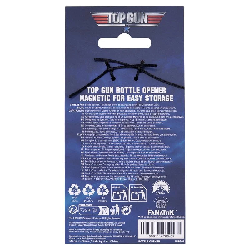 ✈️🍺 Top Gun – F-14 Tomcat – Ouvre-bouteille magnétique en métal – Édition Limitée 🍺✈️