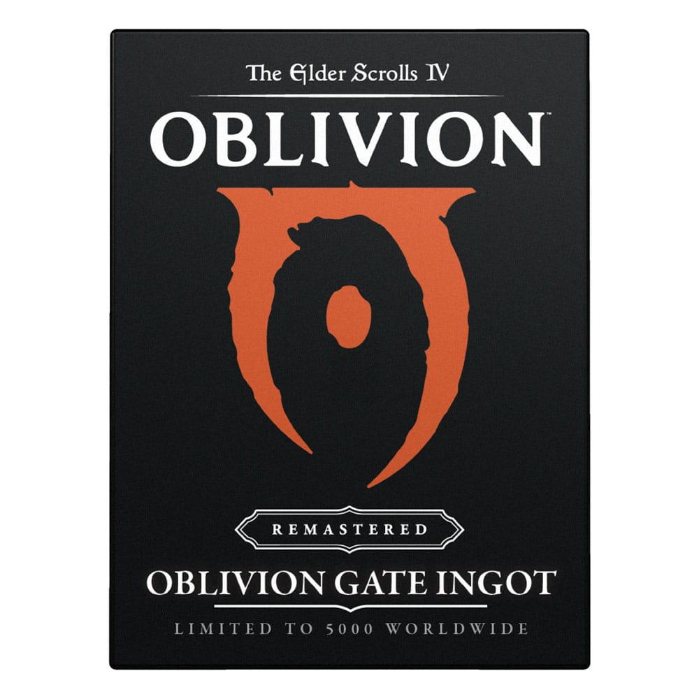 🔥🌀 THE ELDER SCROLLS IV: OBLIVION REMASTERED – Porte d'Oblivion – Lingot Édition Limitée (5 000 ex.) 🌀🔥