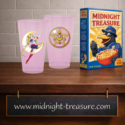 Verre XXL officiel Sailor Moon de 400 ml par ABYstyle. Illustration de Sailor Moon et du Cristal d'Argent. Idéal pour les fans de l'univers créé par Naoko Takeuchi.