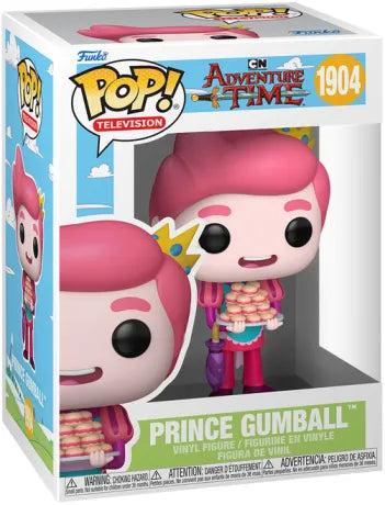 🍬👑 Funko Pop! Television N°1904 – Prince Gumball (Prince Chewing-Gum) – Adventure Time (Le Monde Incroyable de Finn et Jake) 👑🍬