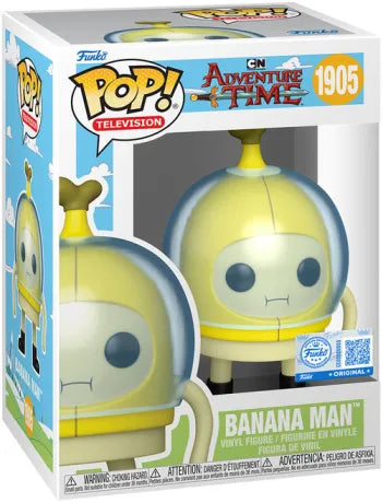 🍌🚀 Funko Pop! Television N°1905 – Banana Man (Bonhomme Banane) – Adventure Time (Adventure Time avec Finn et Jake) – Funko Exclusive 🚀🍌