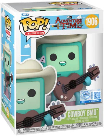 🤠🎸 Funko Pop! Television N°1906 – Cowboy BMO – Adventure Time (Adventure Time avec Finn et Jake) – Funko Exclusive 🎸🤠