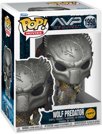 👽🛡️ Funko Pop! Movies N°1998 – Wolf Predator [Chase] – AVP: Requiem (Alien vs Predator: Requiem) 🛡️👽
